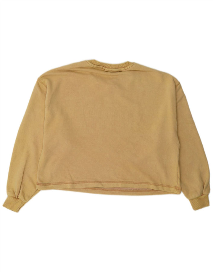 Zara Mädchen-Sweatshirt mit Grafik, übergroß, 13–14 Jahre, Gelb