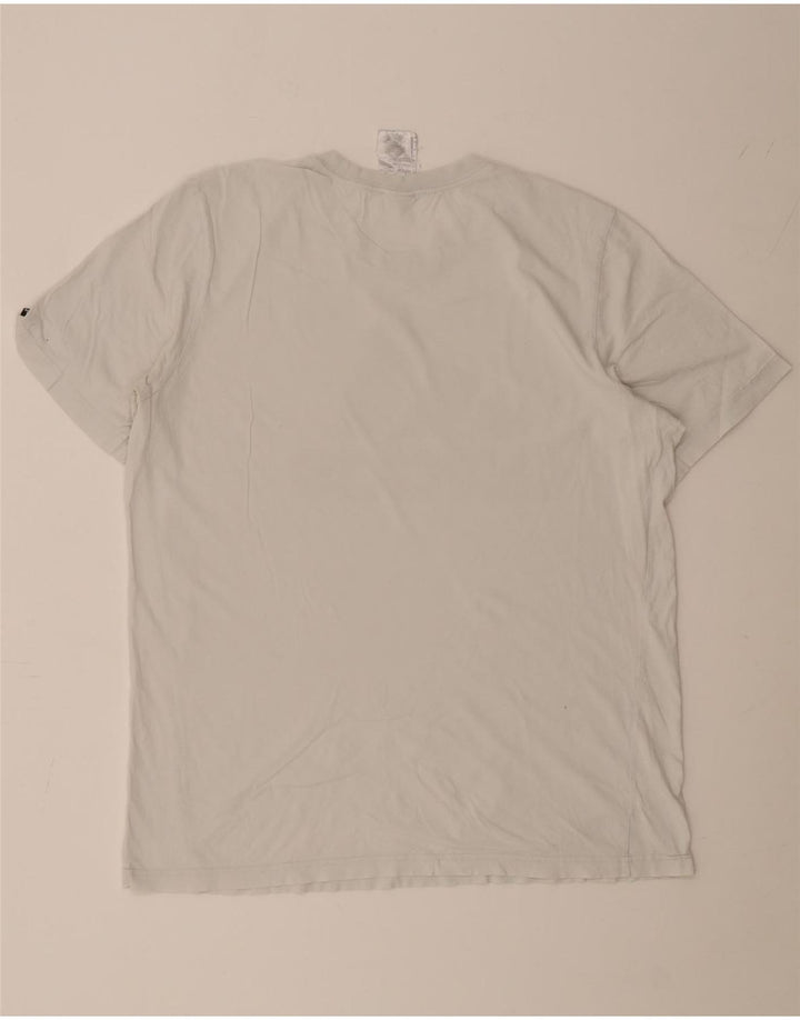 ADIDAS Herren Grafik T-Shirt Top Große weiße Baumwolle