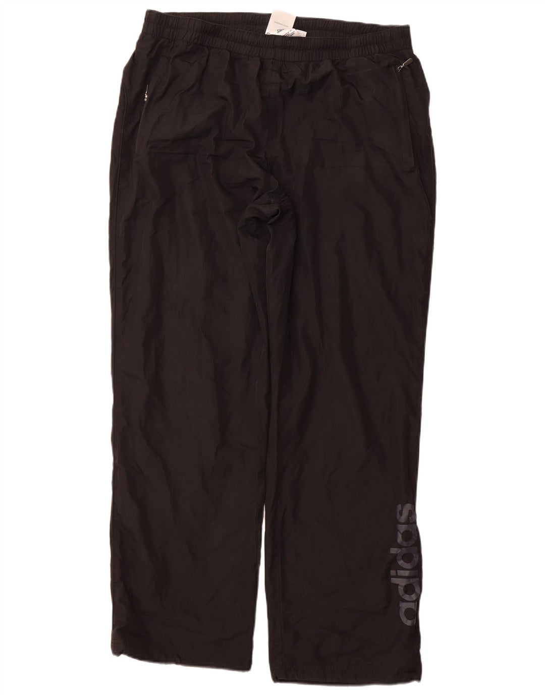 ADIDAS Herren-Trainingshose mit Grafik, groß, aus schwarzem Polyester