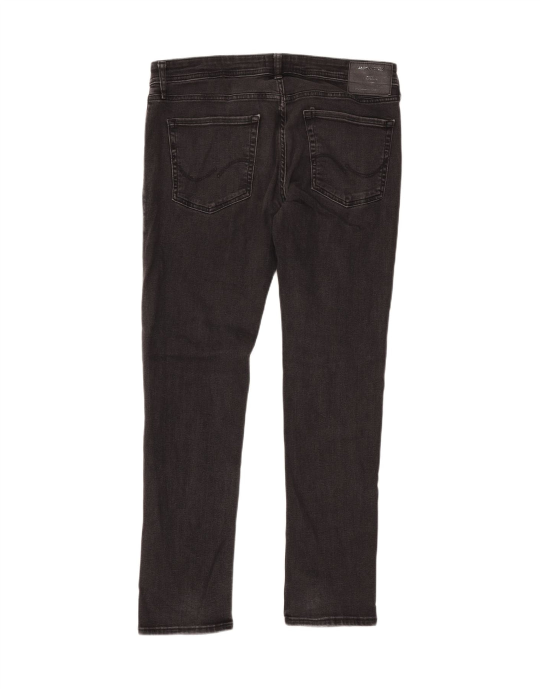 JACK & JONES Herren GLENN Slim Jeans W36 L32 Schwarze Baumwolle