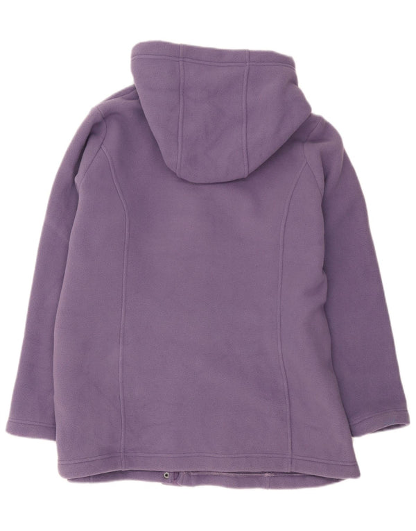 Marks & Spencer Damen Dufflejacke mit Kapuze UK 18 XL Lila Baumwolle