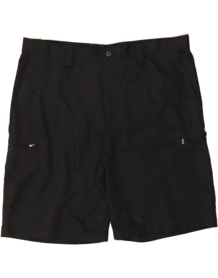 IZOD Mens Cargo Shorts W38 XL Black Polyester Vintage Izod and Second-Hand Izod from Messina Hembry 