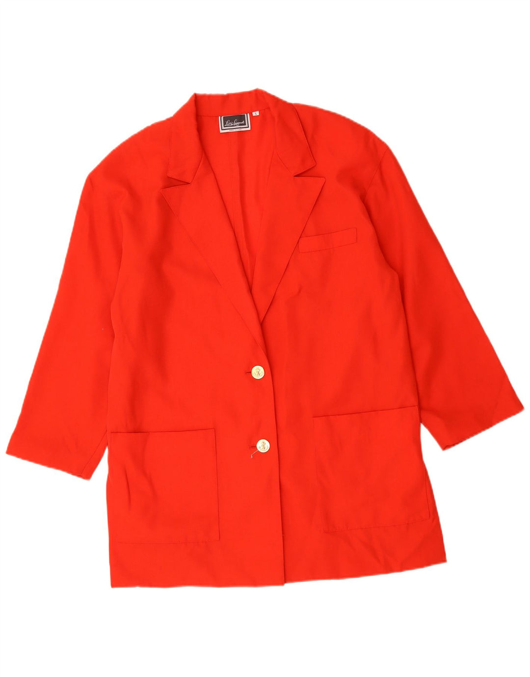 LUISA SPAGNOLI Damen Übergroße 2-Knopf-Blazerjacke UK 10 Small Rot
