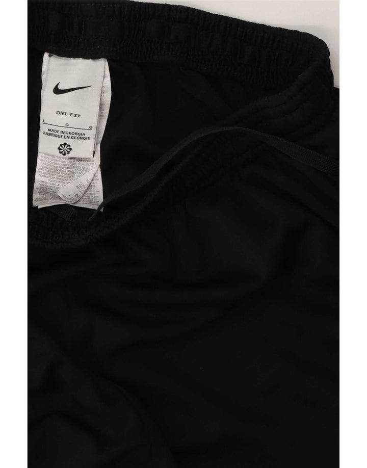 Nike Herren Dri Fit Trainingshose, groß, schwarzes Farbblock-Polyester