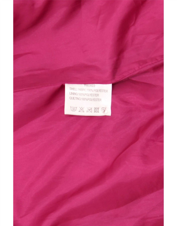 Paco Boutique Damen Übergroßer gepolsterter Mantel UK 16 Large Lila Polyester