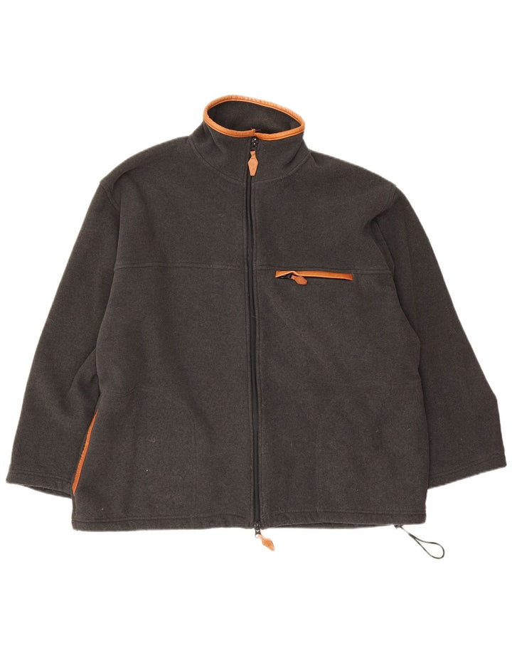 Orvis Herren-Trainingsanzug-Top-Jacke, großes graues Polyester