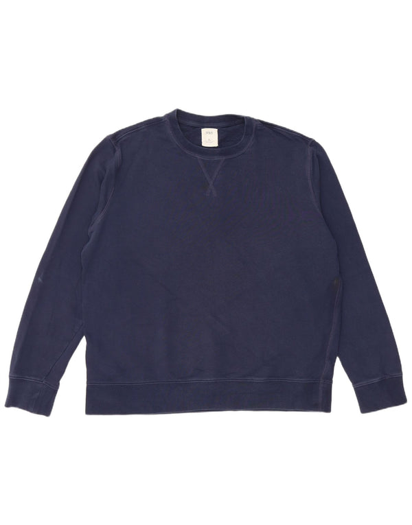 MARKS & SPENCER Herren Sweatshirt Pullover XL Marineblau Baumwolle