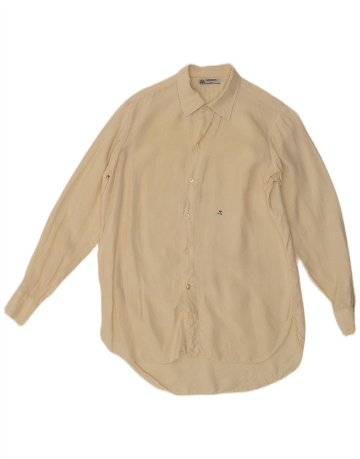 Vintage Herrenhemd Mittelgelb