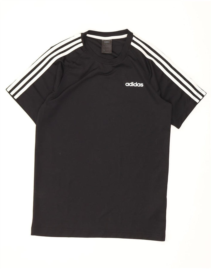 Adidas Herren Climalite T-Shirt Top Small Schwarz Polyester