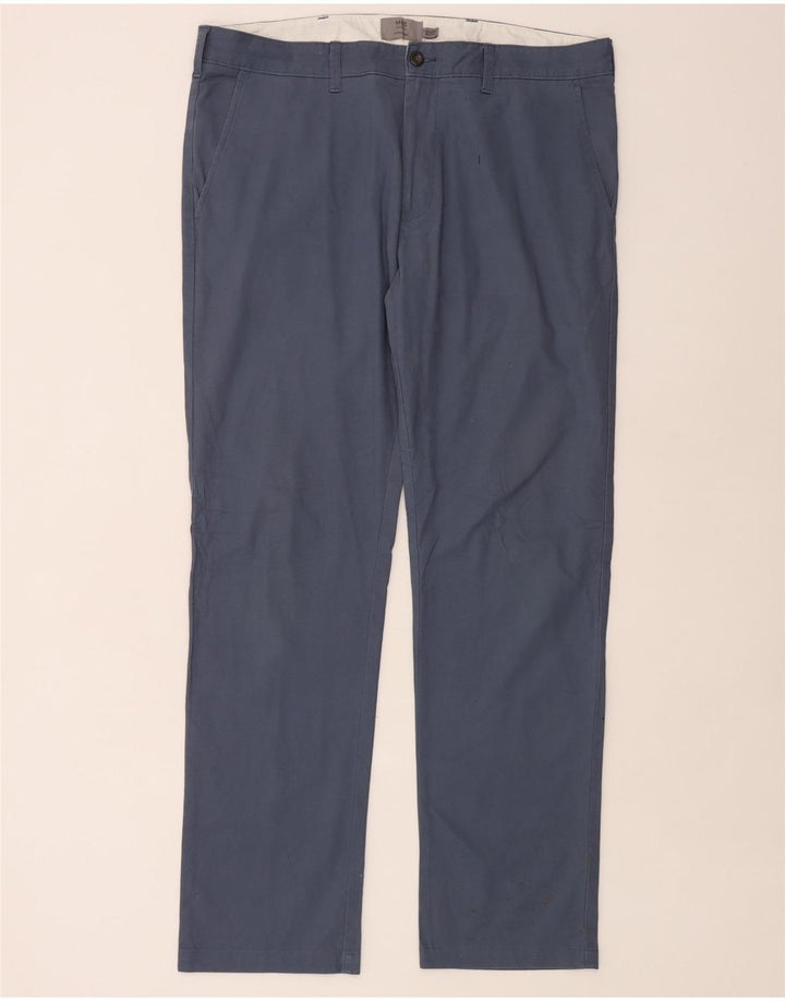 Gerade Herren-Chinohose von Marks & Spencer, W38, L33, Blau, Baumwolle