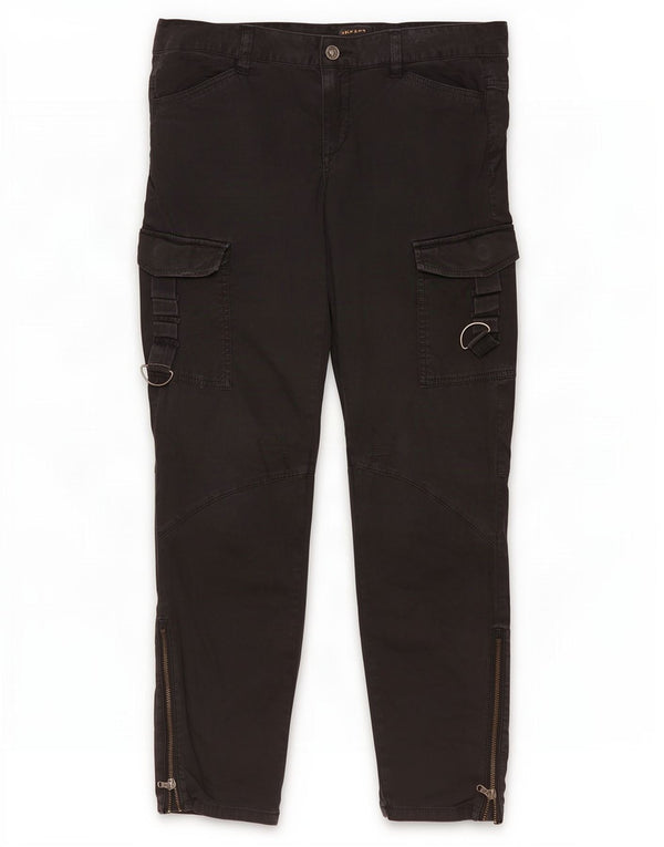 Gerade Damen-Cargohose von Diesel, W29, L29, schwarze Baumwolle