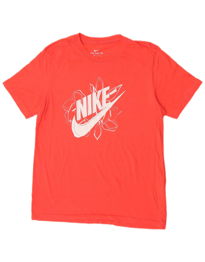 Nike Herren-T-Shirt mit Grafik, mittelorange Baumwolle