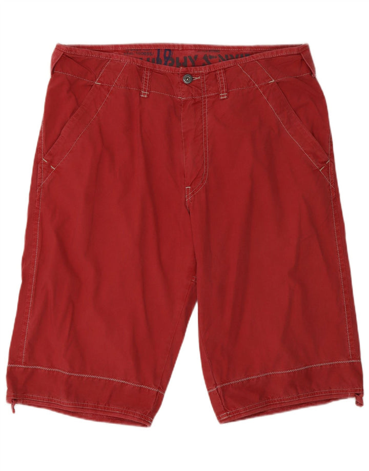 Murphy & Nye Herren-Chinoshorts W36, Größe L, Rot, Baumwolle