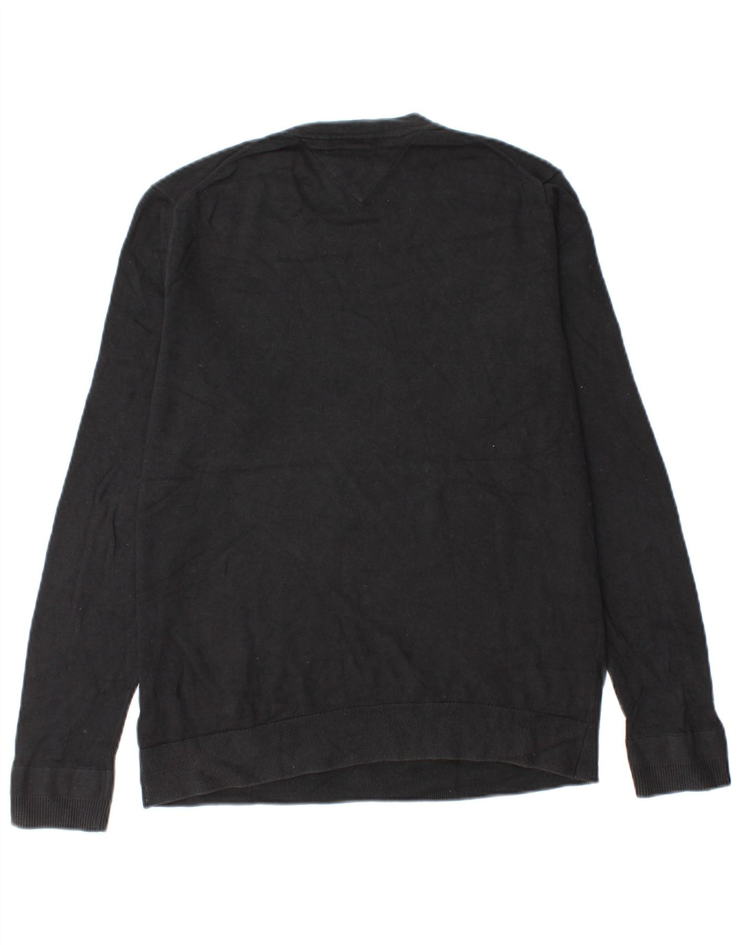 Tommy Hilfiger Jungen-Pullover mit Rundhalsausschnitt, 15–16 Jahre, Größe L, Schwarz