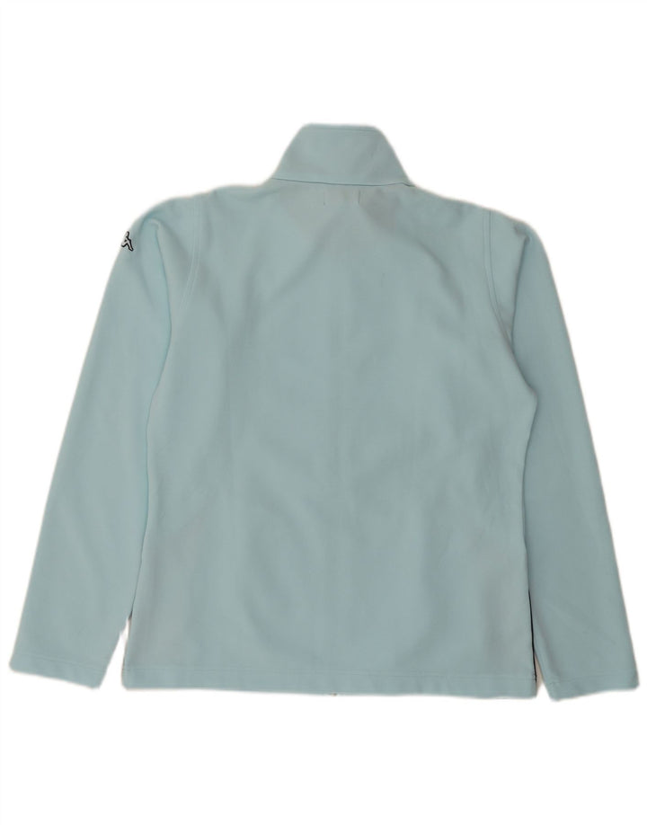 Kappa Damen-Trainingsanzug-Top-Jacke, UK 16, groß, blaues Farbblock-Polyester