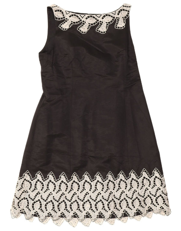 Coast Damen Ärmelloses A-Linien-Kleid UK 18 XL Schwarz