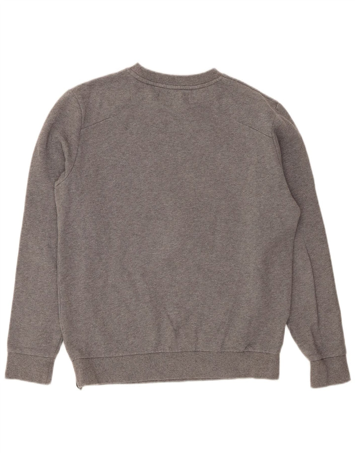 Calvin Klein Jeans Herren Grafik-Sweatshirt-Pullover Mittelgrau meliert