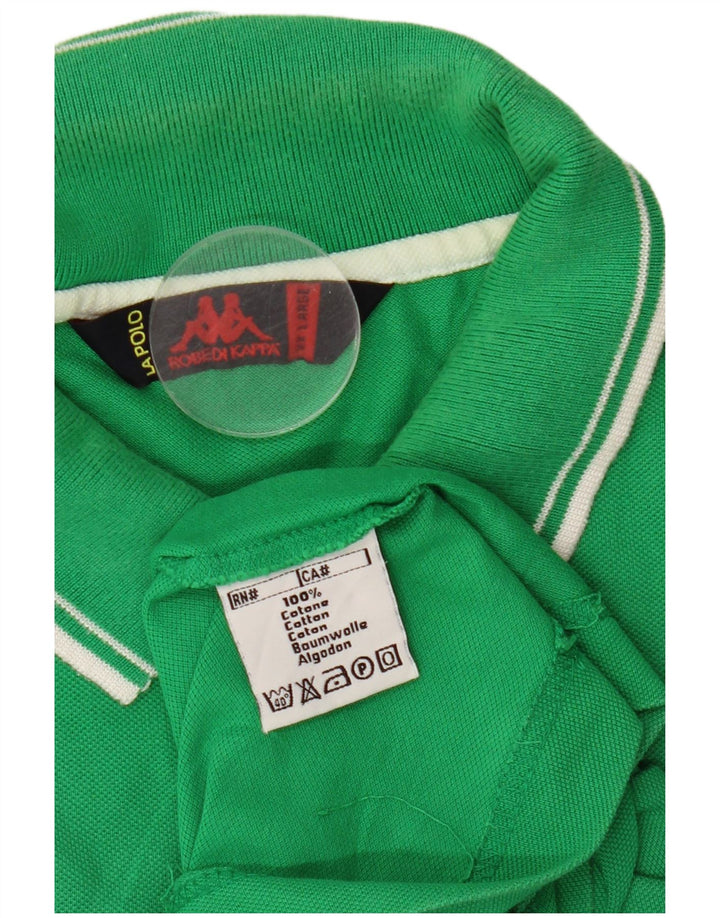 Kappa Herren Poloshirt 2XL Grüne Baumwolle