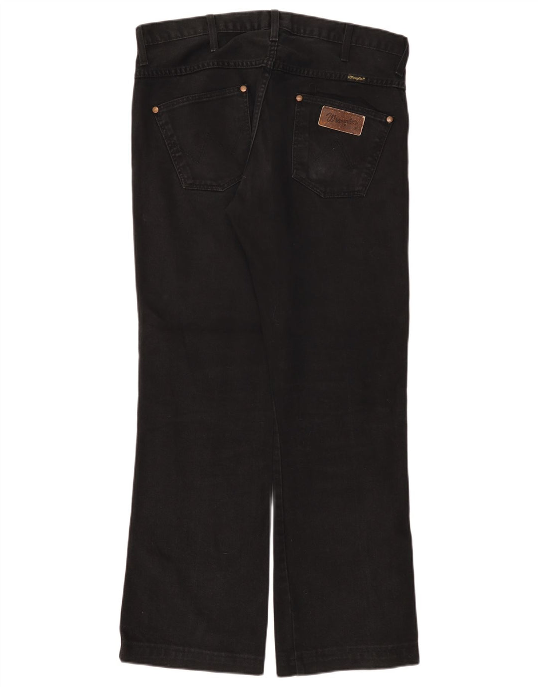 Wrangler Herren Dayton Bootcut Jeans W33 L31 Schwarze Baumwolle