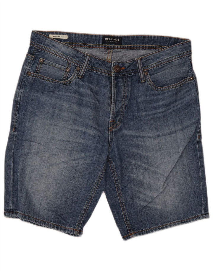 Jack & Jones Herren-Jeansshorts mit normaler Passform, Größe S, W30, Blau