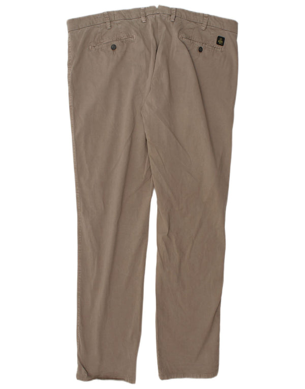 Refrigiwear Slim Chino-Hose für Herren, W44, L33, beige Baumwolle