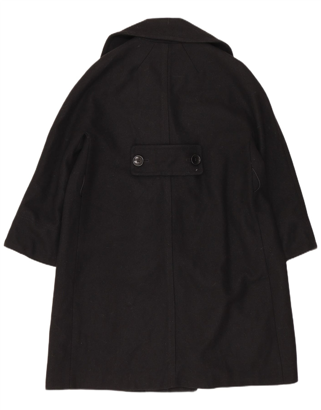 Dolce & Gabbana Damen Übergroßer zweireihiger Mantel IT 38 XS Schwarze Wolle