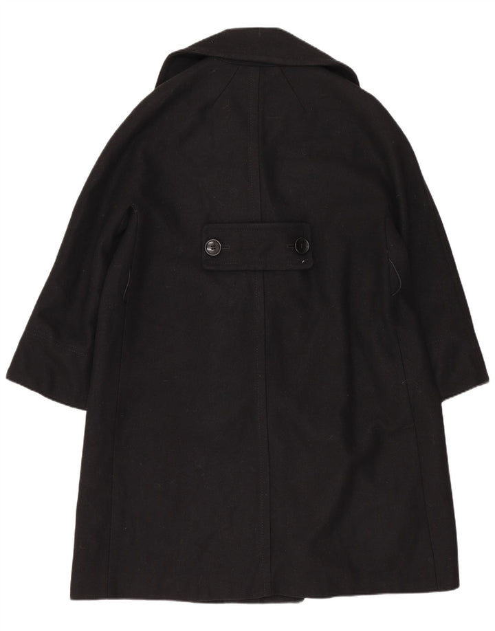 Dolce & Gabbana Damen Übergroßer zweireihiger Mantel IT 38 XS Schwarze Wolle