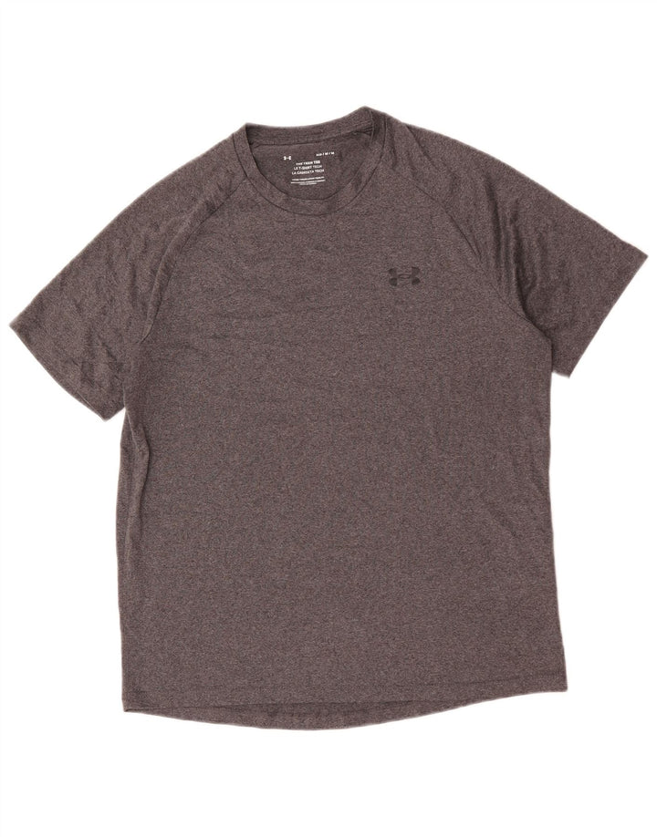 Under Armour Herren T-Shirt Top Mittelgraues Polyester