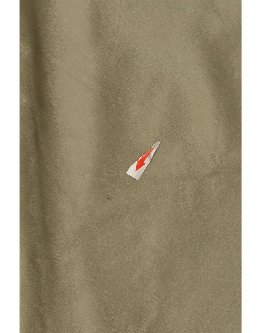 Vintage Damen Midi Lederrock W32 Large Khaki