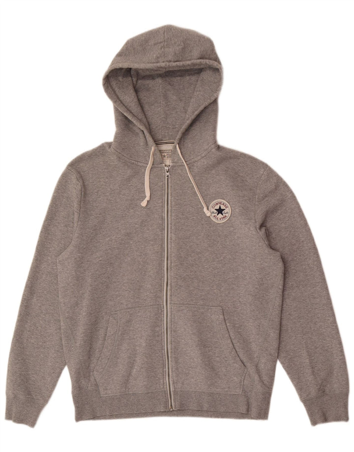 Converse Herren Chuck Taylor Zip Hoodie Pullover Mittelgrau gefleckte Baumwolle