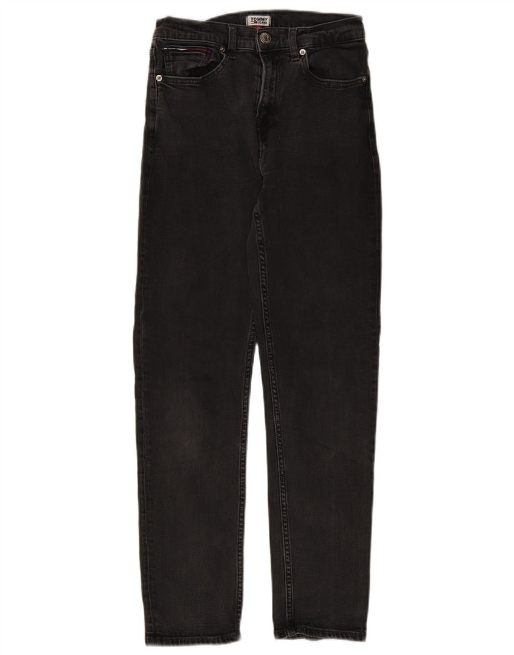 Tommy Hilfiger Damen Slim Jeans W26 L27 Schwarze Baumwolle