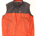 Paco Herrenweste UK 40 Large Orange Colourblock Nylon