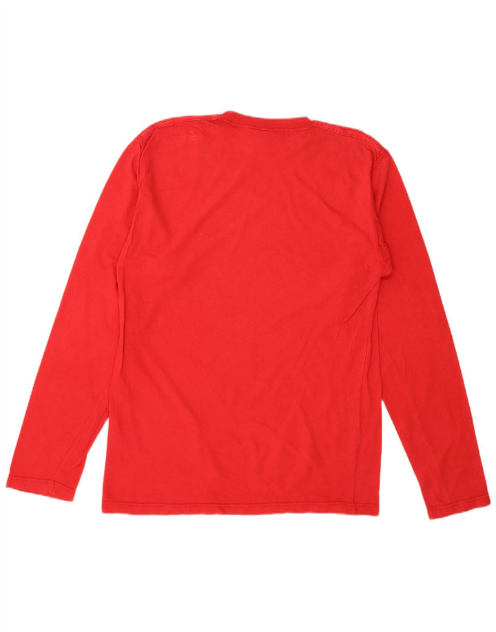 Adidas Herren Top Langarm UK 36/38 Small Rot