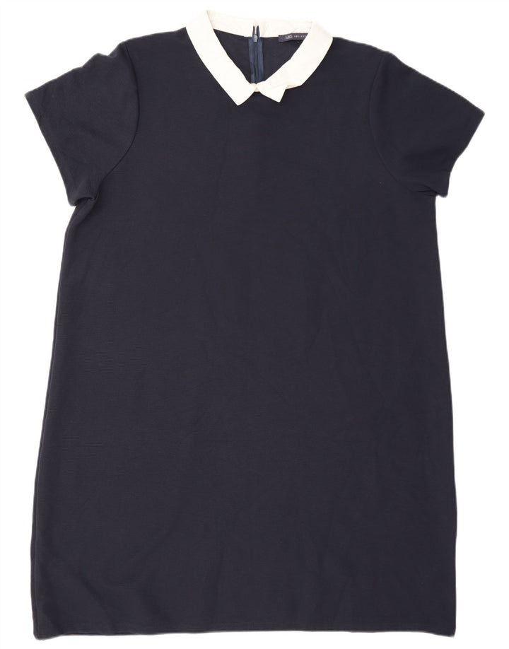 Marks & Spencer Damen Etuikleid UK 20 2XL Marineblau Polyester