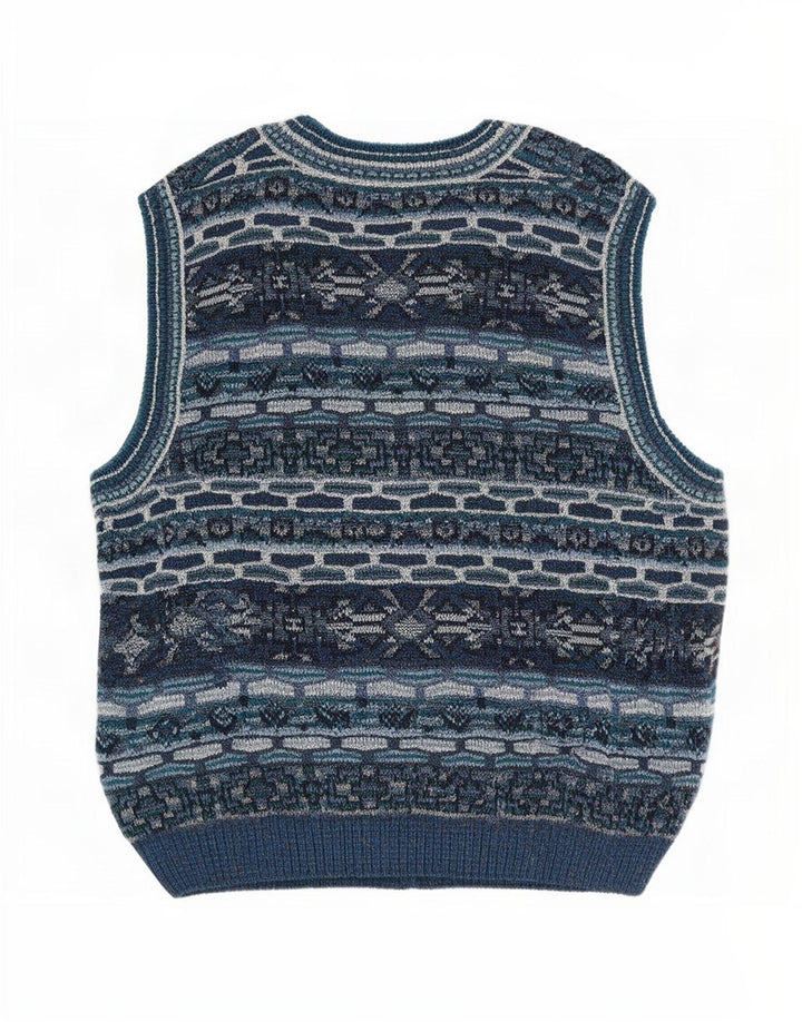 Marcazzani Herren-Strickjacke IT 50 Medium Mehrfarbig Fair Isle