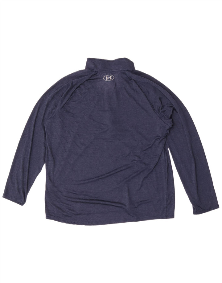 Under Armour Damen-Pullover-Trainingsanzugoberteil mit Reißverschluss, UK 18, XL, Marineblau