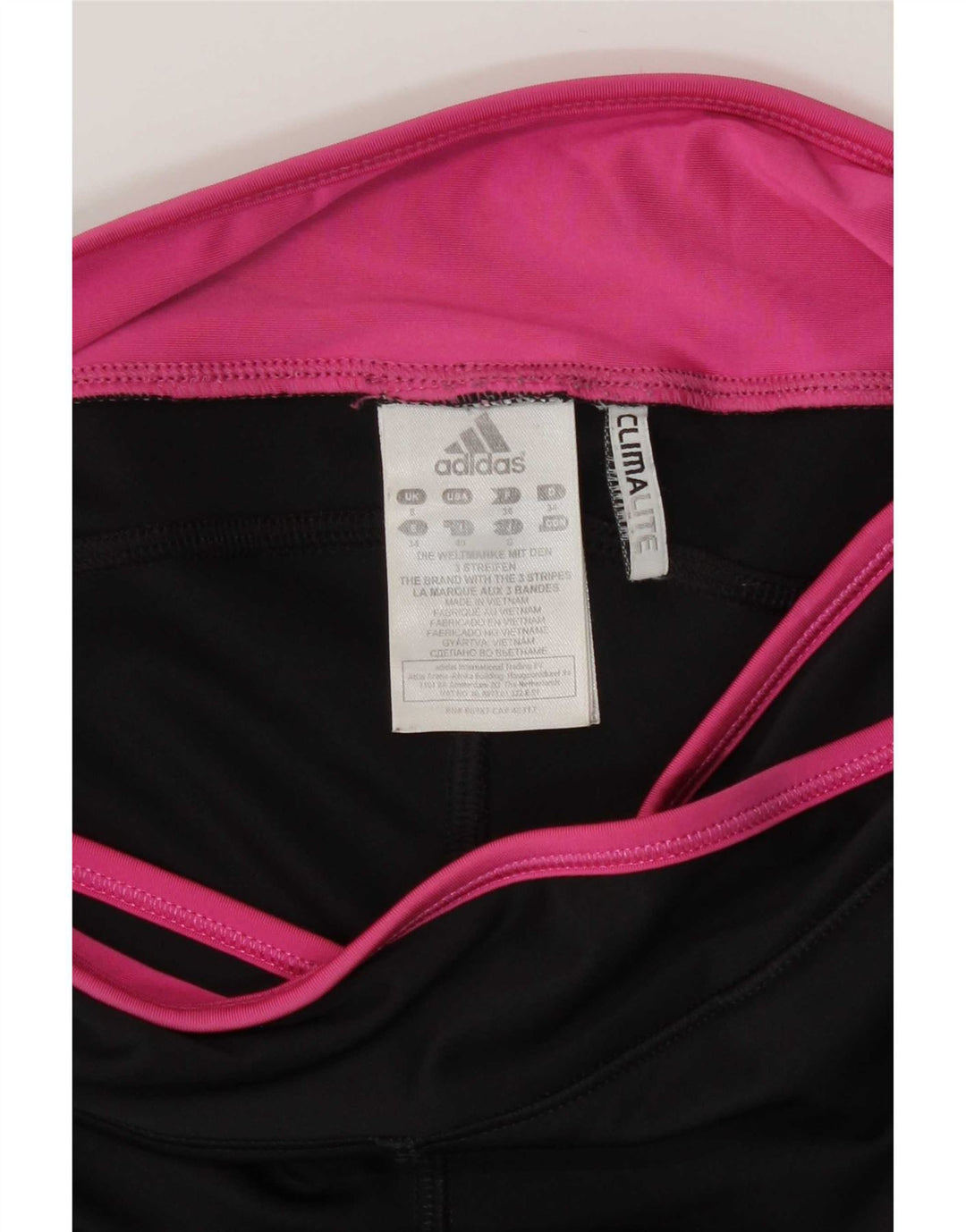 Adidas Damen Climalite Capri Leggings UK 8 Small Schwarz Polyester