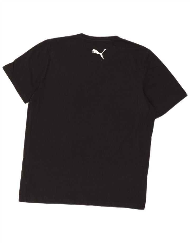 Puma Herren T-Shirt Top Large Schwarz Baumwolle