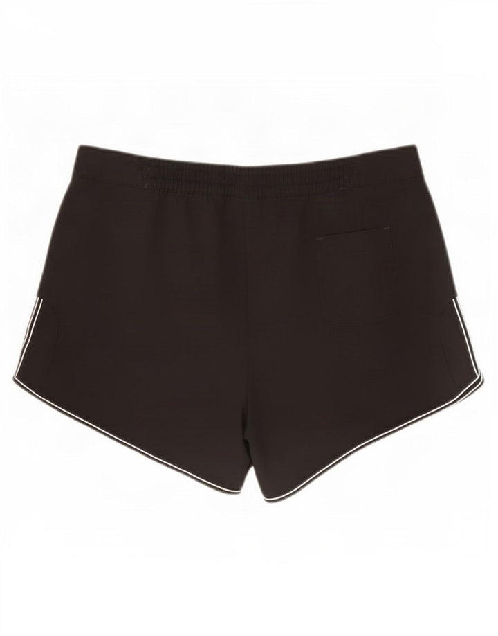 Adidas Damen Shorts UK 12 Medium W30 Schwarz Polyester