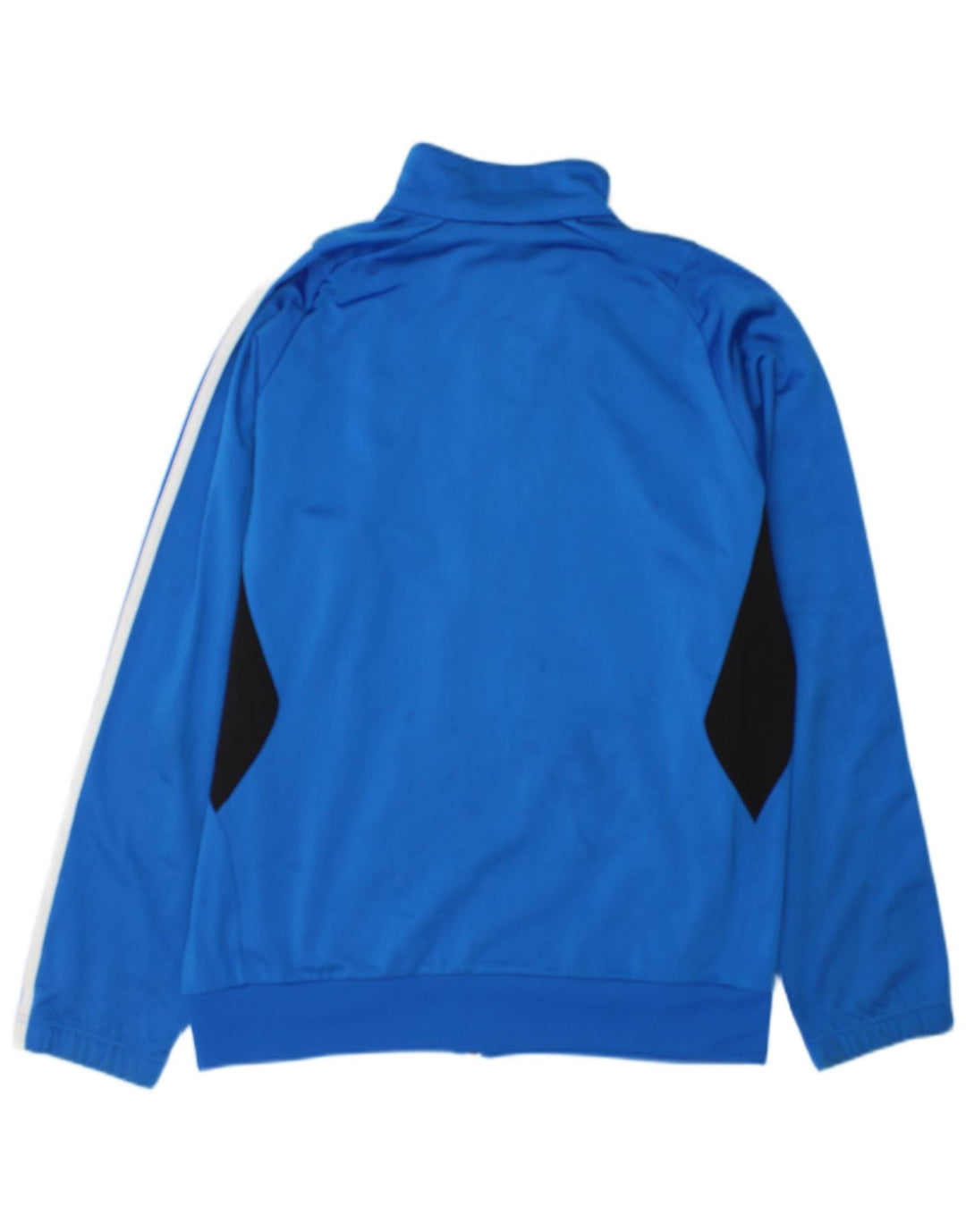 Adidas Herren-Trainingsanzug-Top-Jacke aus mittelblauem Colourblock-Polyester
