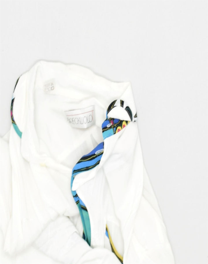 VINTAGE Womens Oversized Shirt Large White Viscose | Vintage | Thrift | Second-Hand | Used Clothing | Messina Hembry 