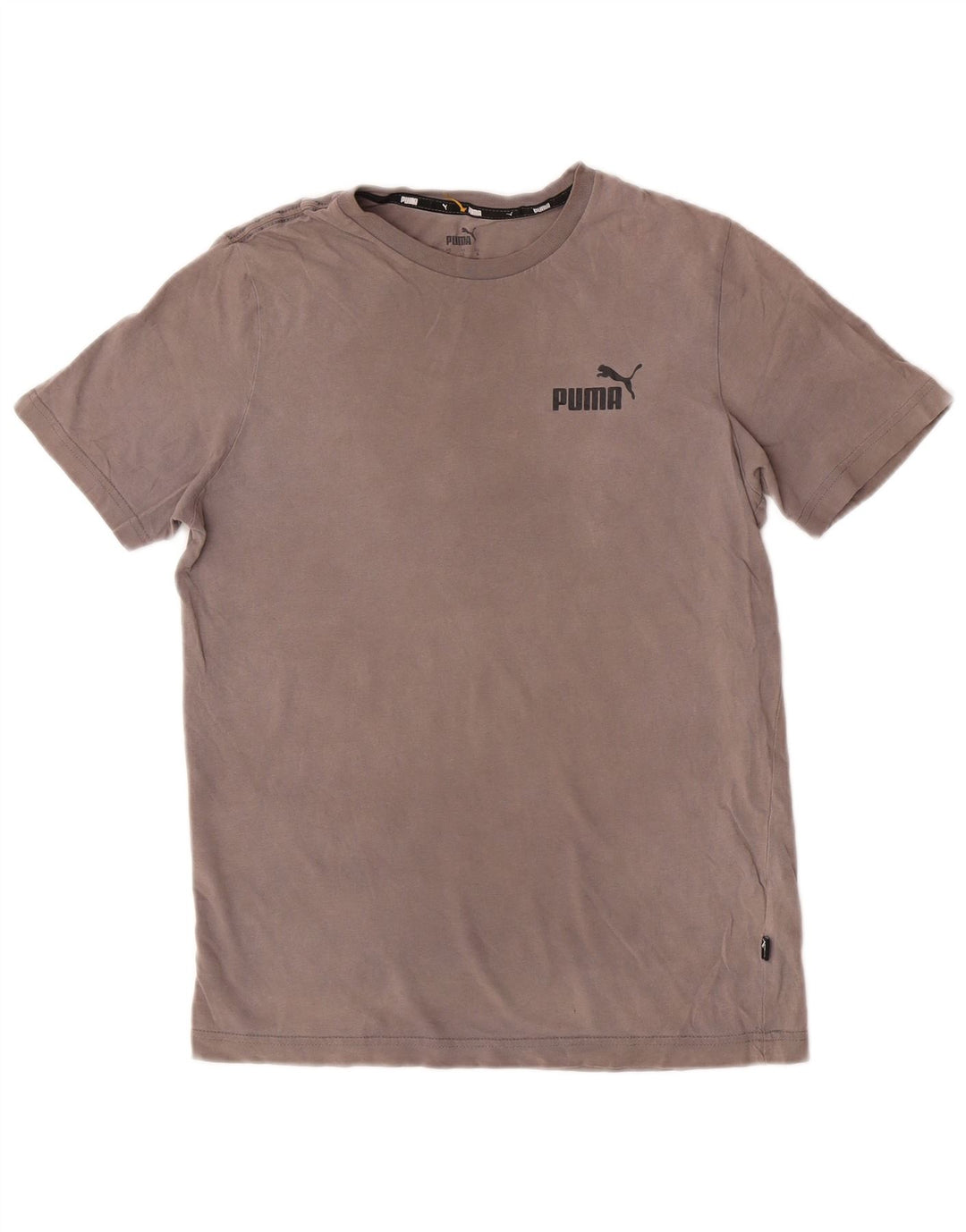Puma Herren T-Shirt Top Small Grau Baumwolle