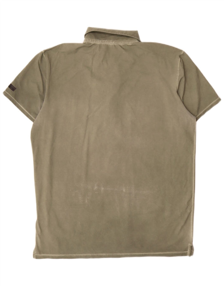 Reebok Herren Poloshirt IT 54 XL Khaki Polyamid