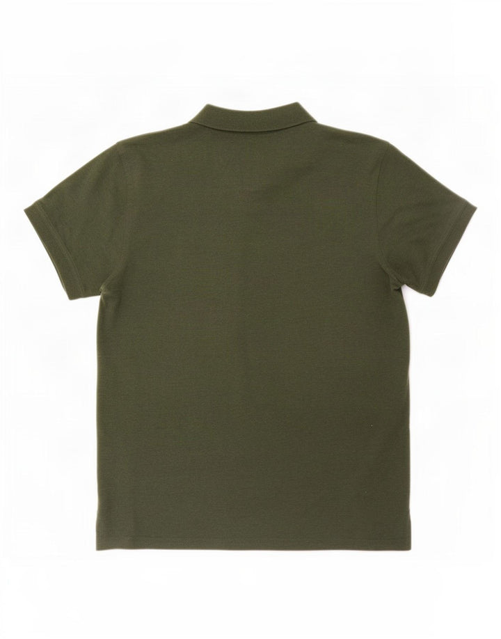 Gant Herren-Poloshirt, groß, grüne Baumwolle