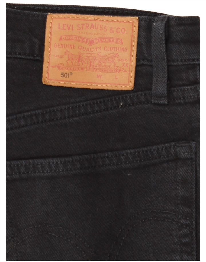 Levi's Herren 501 Straight Jeans W28 L27 Schwarz