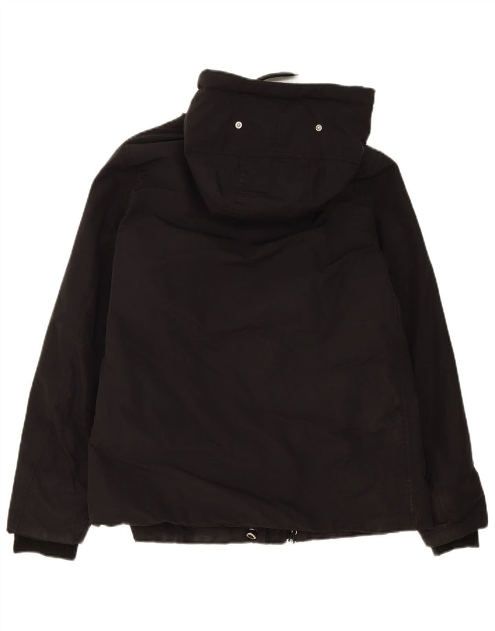 Zara Damen-Kapuzenjacke, übergroß, wattiert, Gr. 10, Größe S, Schwarz