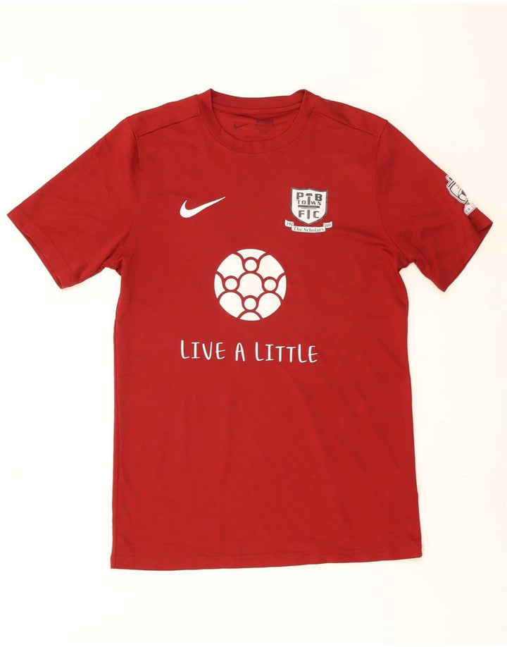 Nike Herren Dri Fit Slim Fit Grafik-T-Shirt-Oberteil Mittelbraunes Polyester