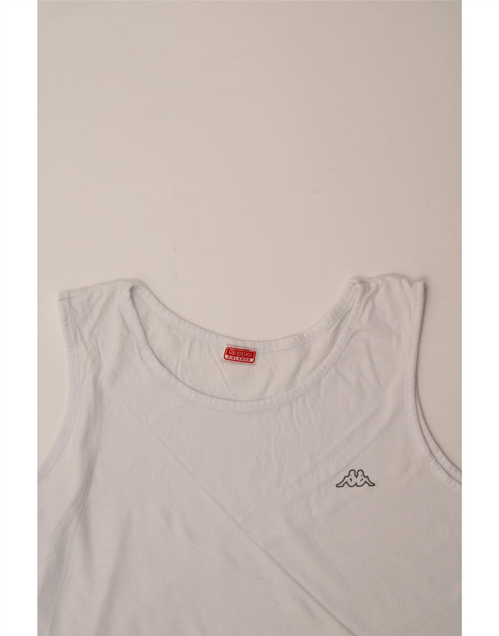 KAPPA Womens Vest Top UK 20 2XL White Vintage Kappa and Second-Hand Kappa from Messina Hembry 