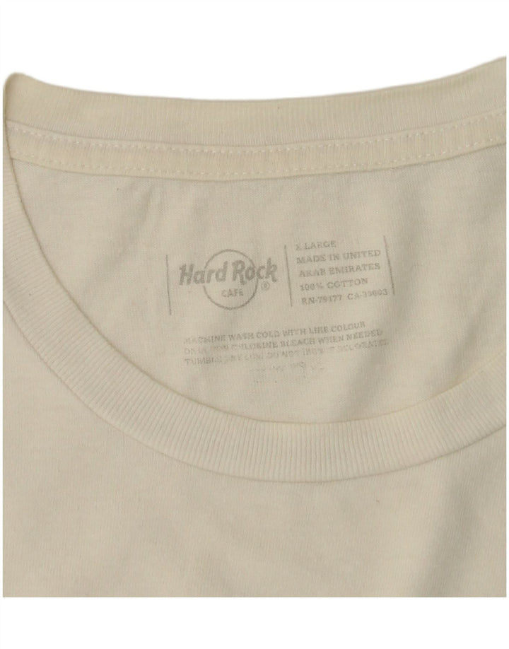 Hard Rock Cafe Damen Dublin Graphic T-Shirt Top UK 18 XL Weiße Baumwolle
