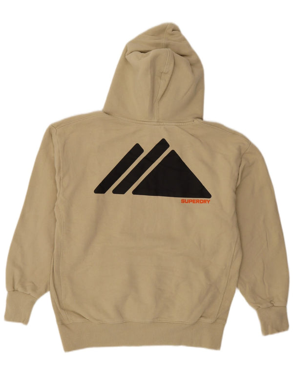 Superdry Herren Graphic Loose Fit Hoodie Pullover XS Khaki Baumwolle
